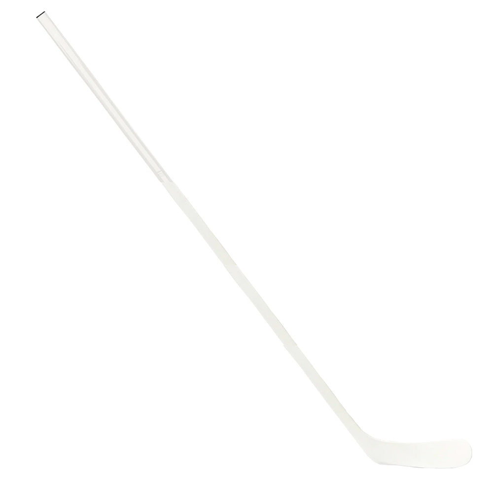 Seitenansicht des ABSHockey Whiteout Eishockeyschlägers in Weiss auf weissem Hintergrund