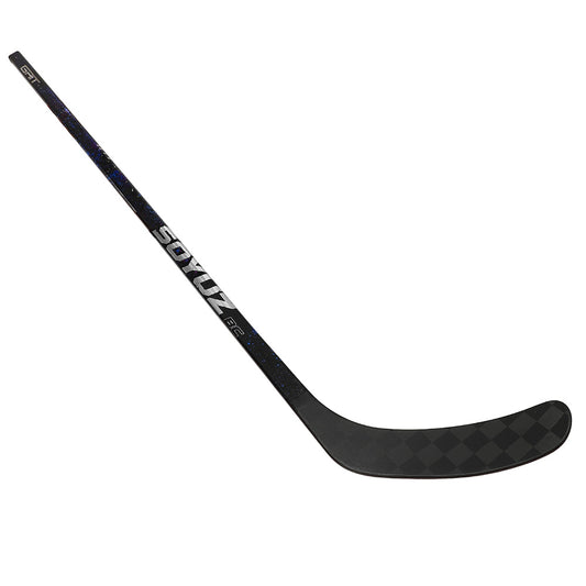 SOYUZ HIT GRIT hockey stick blade angle – carbon weave detail