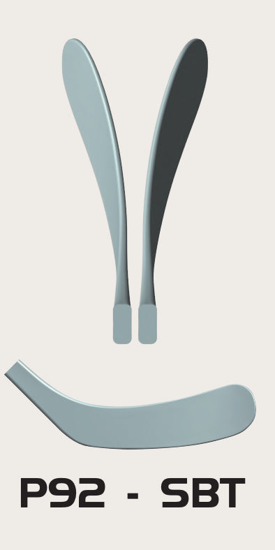 P92 / P29 Biegung – Eishockeyschläger-Kelle Mid-Curve Nahaufnahme