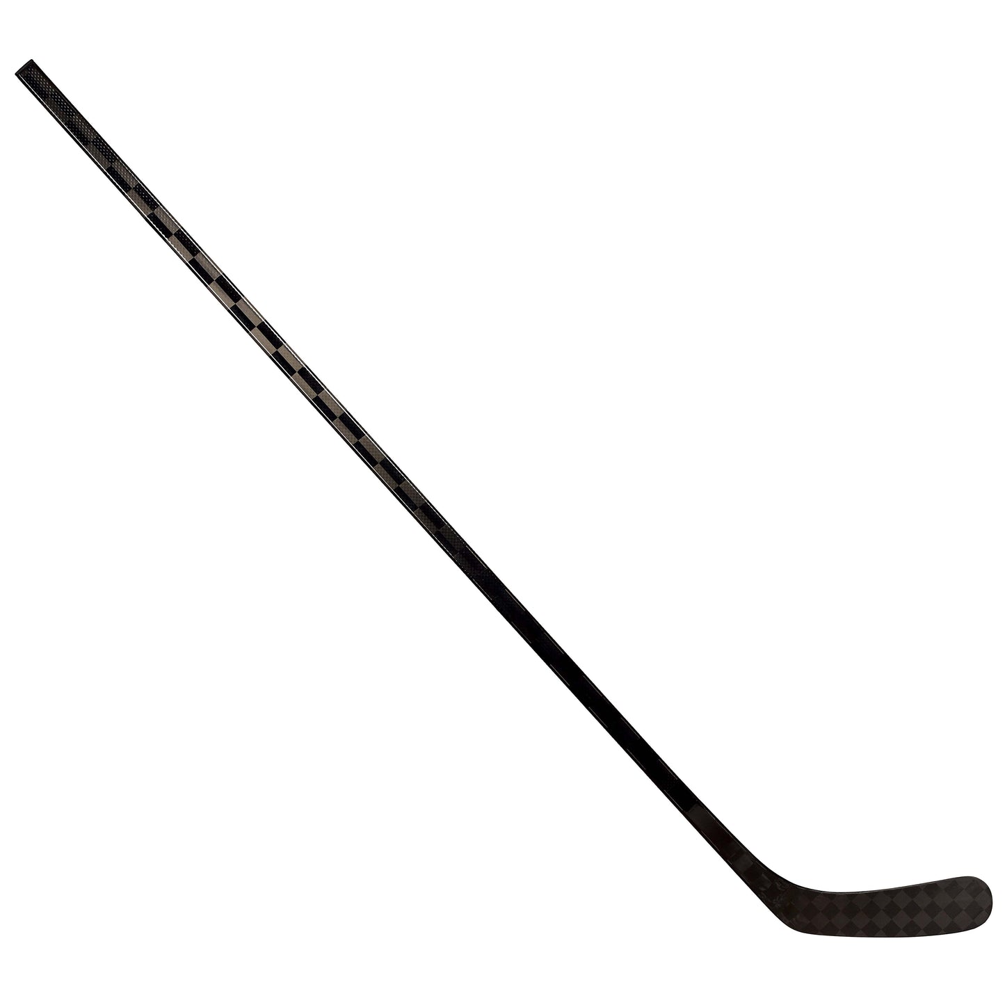 Kompletter ABSHockey Blackstick Eishockeystock mit schwarzem Carbon-Design auf hellem Hintergrund.