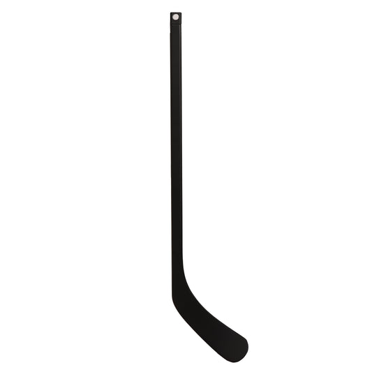 Kompletter schwarzer ABSHockey Ministick auf cleanem hellem Hintergrund