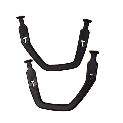 Schwarze Ersatz Helm Laschen für Eishockeyhelm zur Befestigung des Kinnriemens