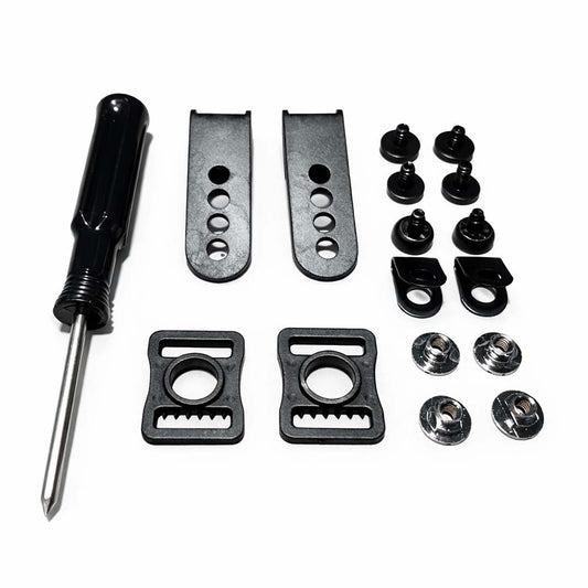 Alle Teile des Helmet Repair Kit Gross für die Reparatur von Eishockeyhelmen