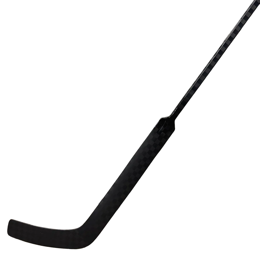 SOYUZ LORD Blackout – Custom Goalie Stick, komplett schwarzer Carbon-Torhüterstock ohne Aufdruck