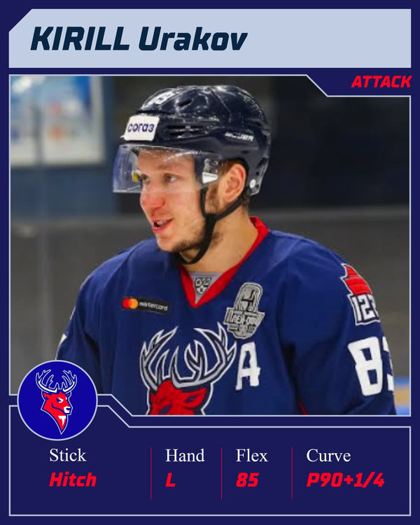 KHL-Spieler Kirill Urakov spielt den SOYUZ HITCH