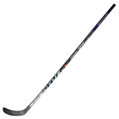 SOYUZ CLASSIC SPR custom hockey stick – side view, black blue holographic finish