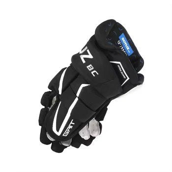 SOYUZ HIT GRIT ice hockey glove in black – side view