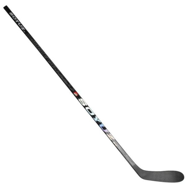 SOYUZ MASTER FRST Eishockeyschläger ab Lager – Seitenansicht, schwarzes holografisches Carbon-Finish