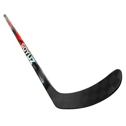 SOYUZ RAPID hockey stick blade detail – carbon weave texture